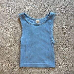 Sunday Best by Aritzia Blue Ribbed Tank size Medium